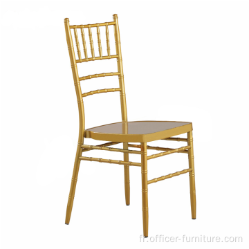 Gold Tiffany Dinner Metal Steel Chiavari chaises